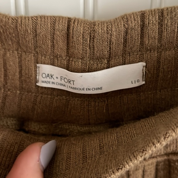 Oak+Fort Wide Leg Pleated Pants / Crops - Picture 3 of 8